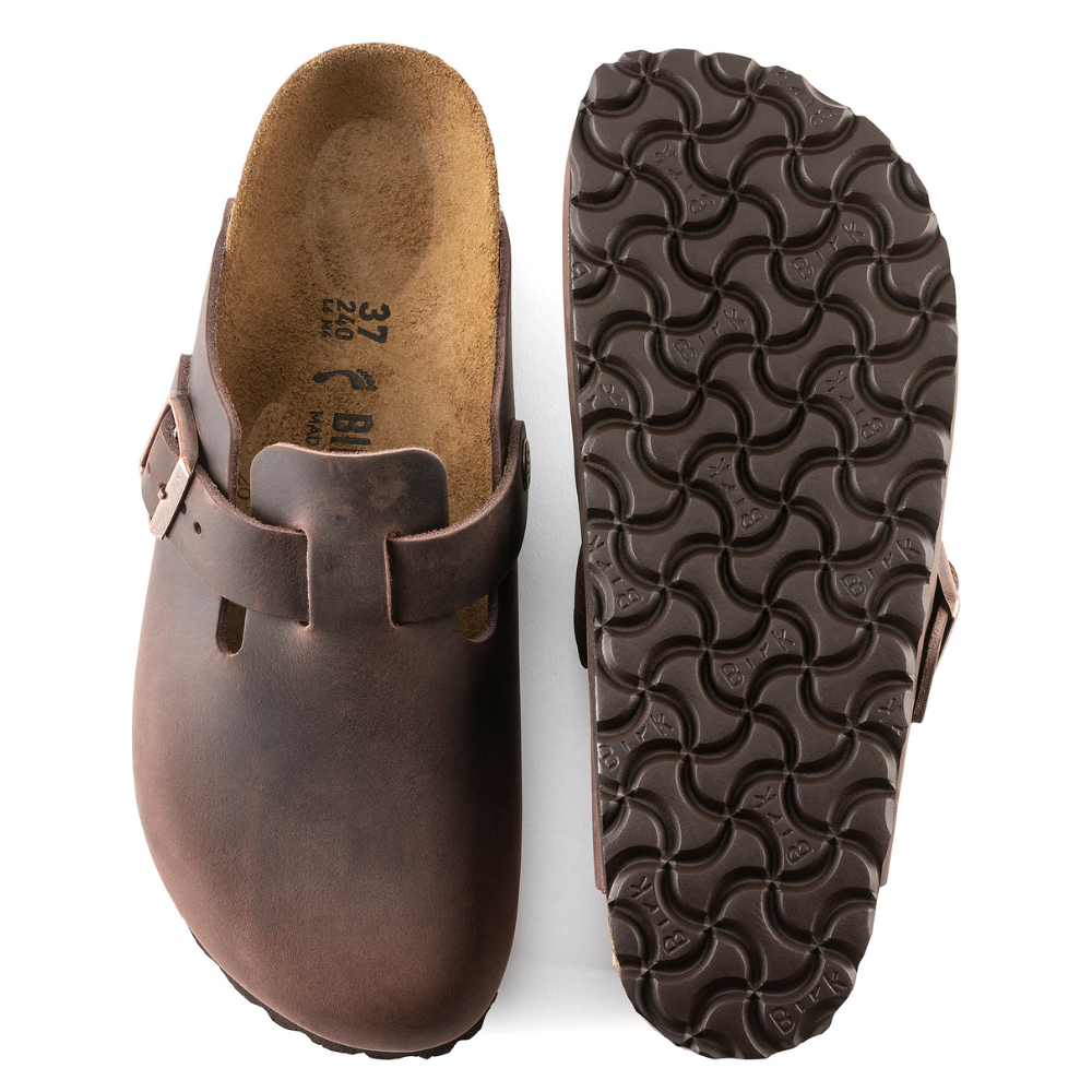 Birkenstock Boston Habana Narrow Fit
