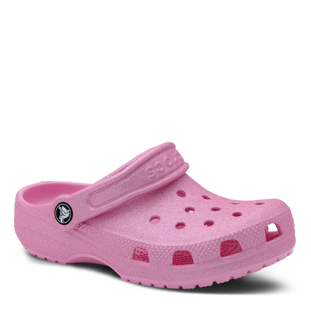 Crocs Classic Glitter Clogs For Kids