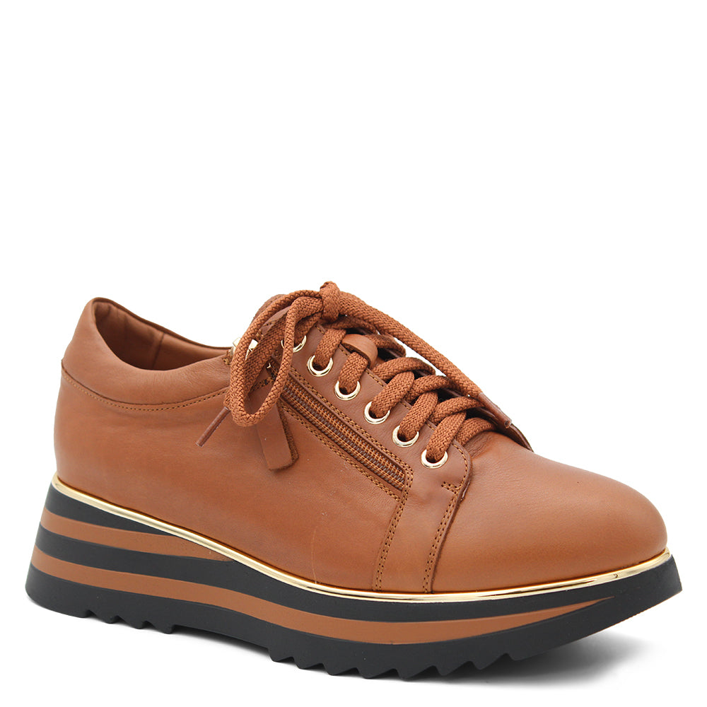 Alfie & Evie Hosting Platform Sneakers Tan