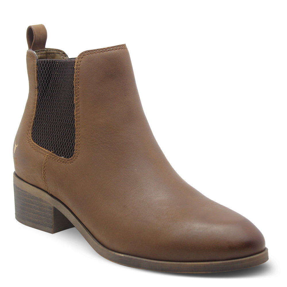 Windsor Smith Ravee Tan Women's Heel Boot