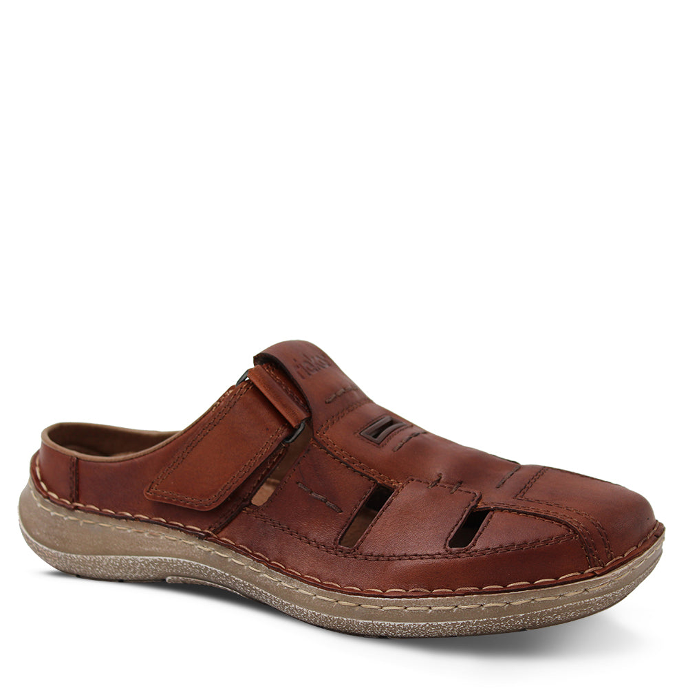 Rieker 03085 Men's Leather Mule Tan