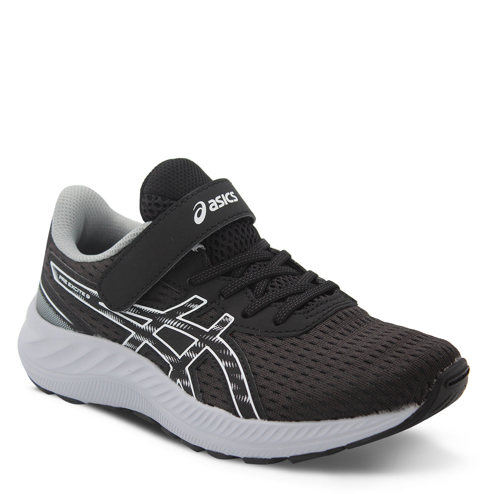 Asics Pre Excite PS Kids Running Black White
