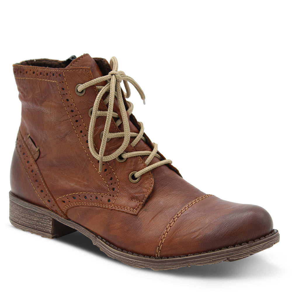 Rieker 70800 Womens flat boots Tan