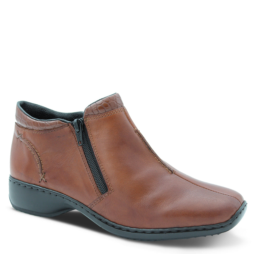 Rieker L3882 Women's flat boots Tan