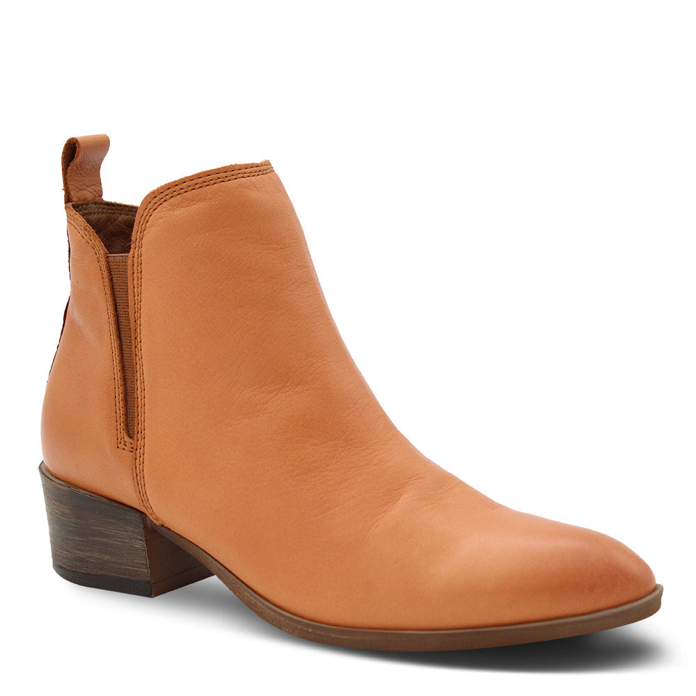 Bueno Silo Women's low heel boots Coconut tan