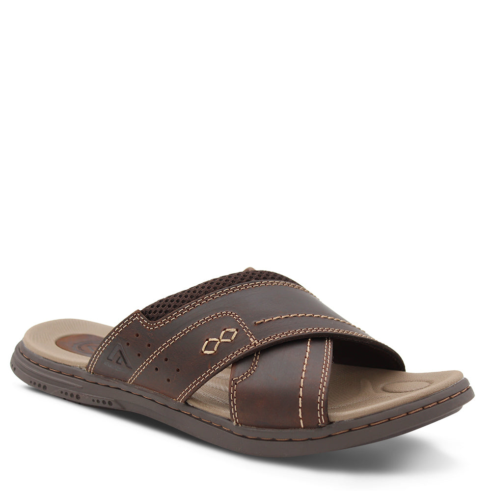 Colorado Dunk Men's Leather Slides Brown