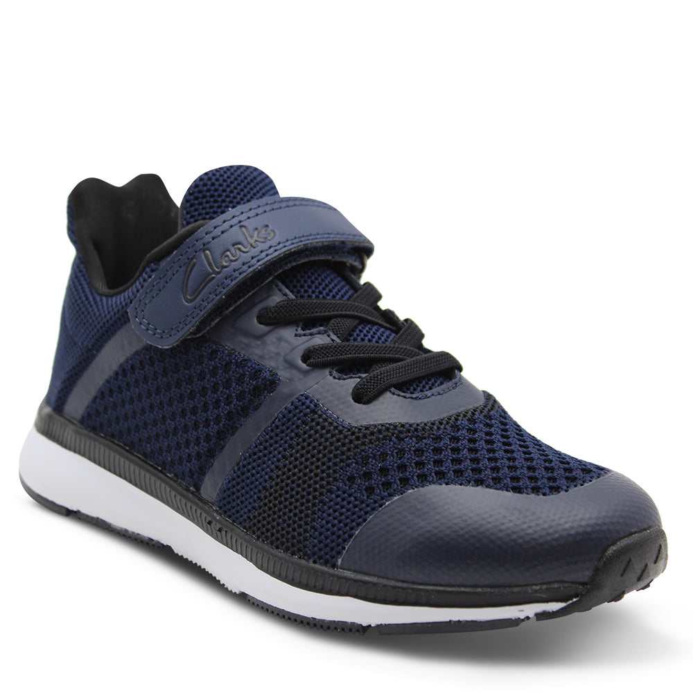 Clarks Leon Kids Navy Runner