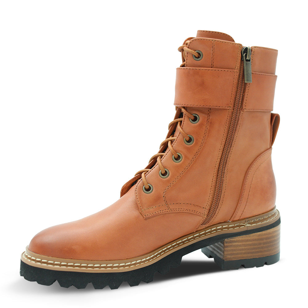 EOS Line Women's Heel Boots Brandy
