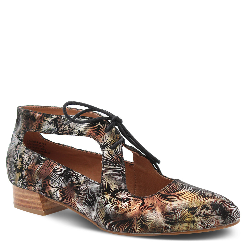 Bay Lane Judo Women's Low Heels Black Print