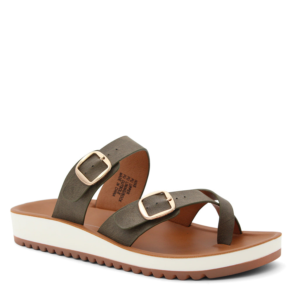 Los Cabos Nins women's summer slides Navy