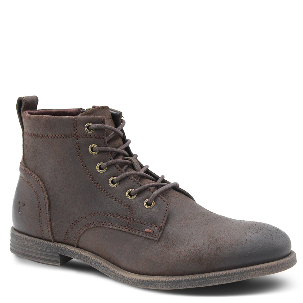 SEBASTIAN MENS LACE OIL SUEDE BOOT