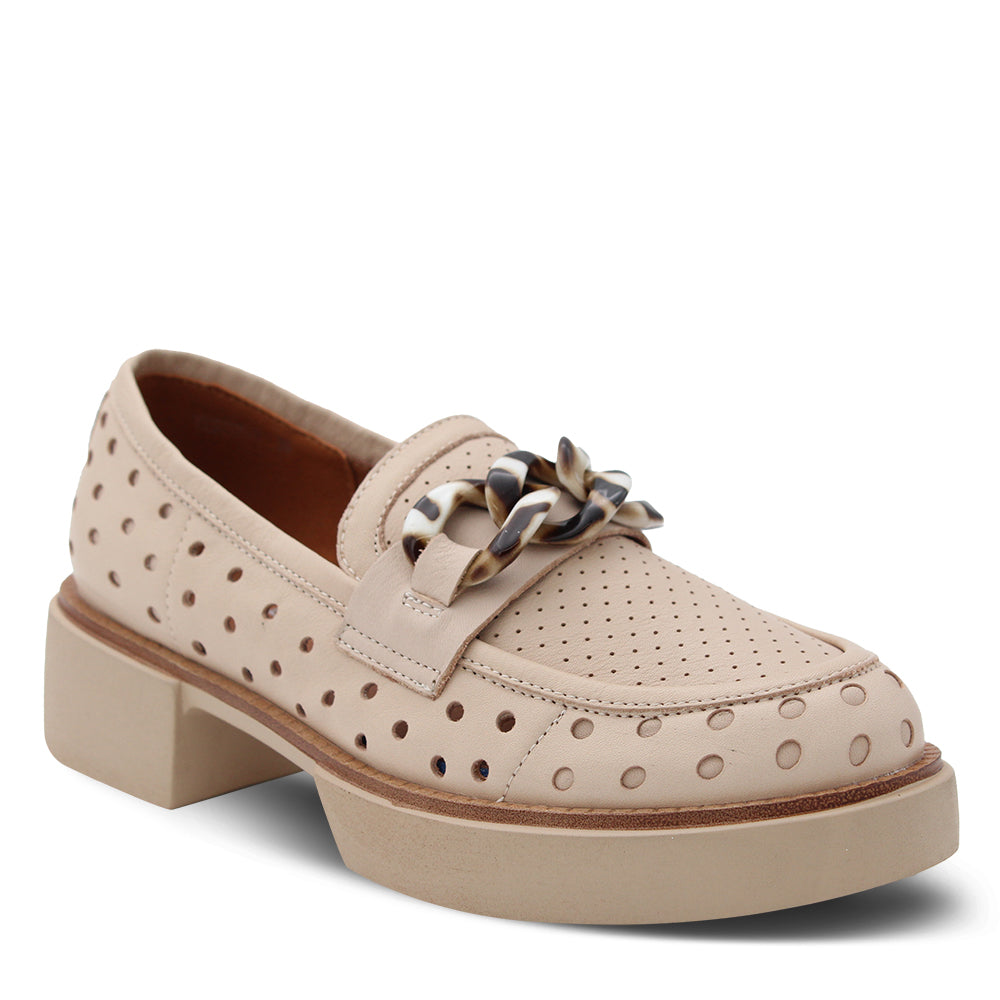 Alfie & Evie Tester Womens heel loafers Naked