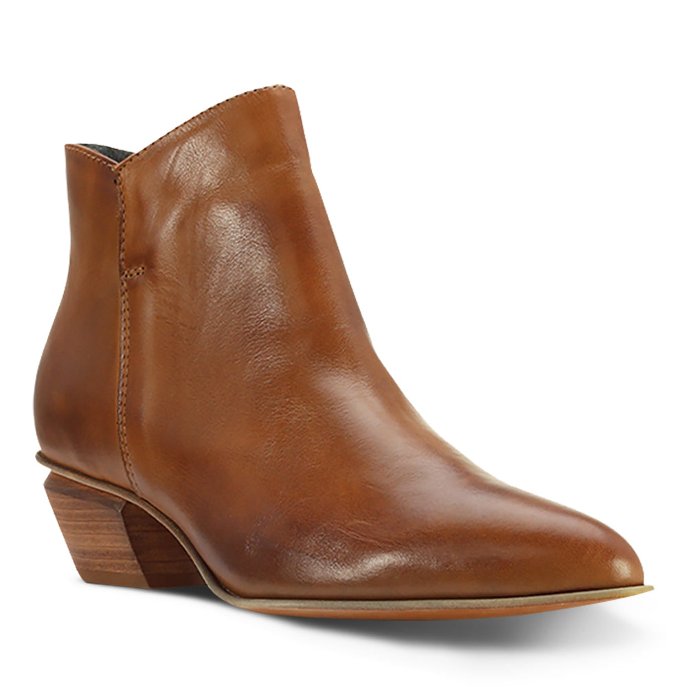 Eos Footwear Weston Women's Heel Ankle Boot Brandy