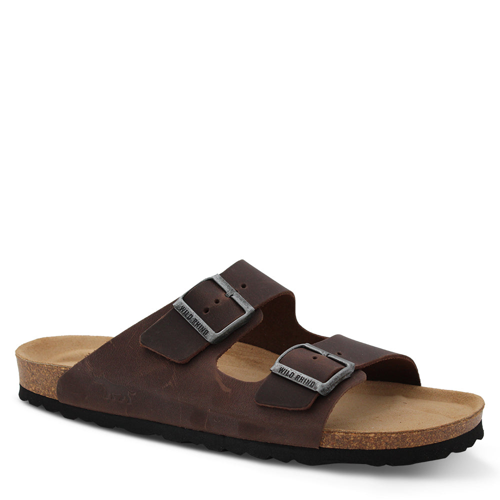 Wild Rhino Mannix Unisex Slides Brown