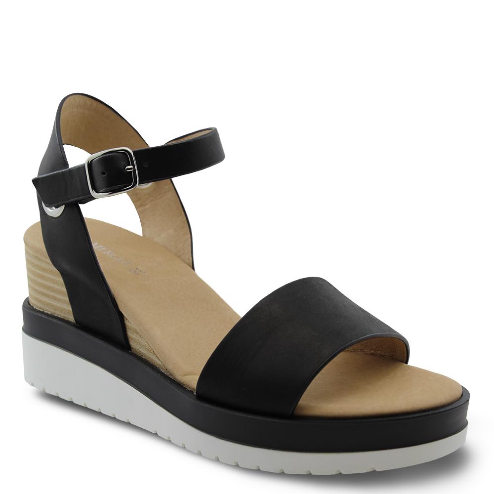 Jo mercer Kenzie Black Wedge Sandal
