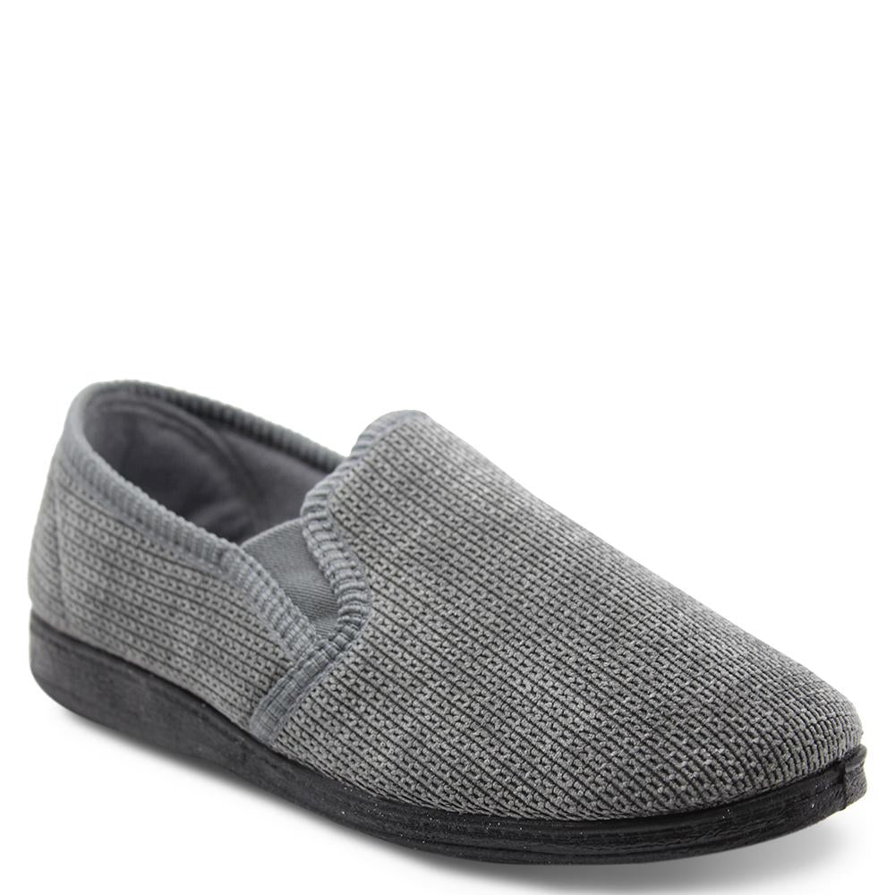 Grosby Patrick Grey Mens Slipper