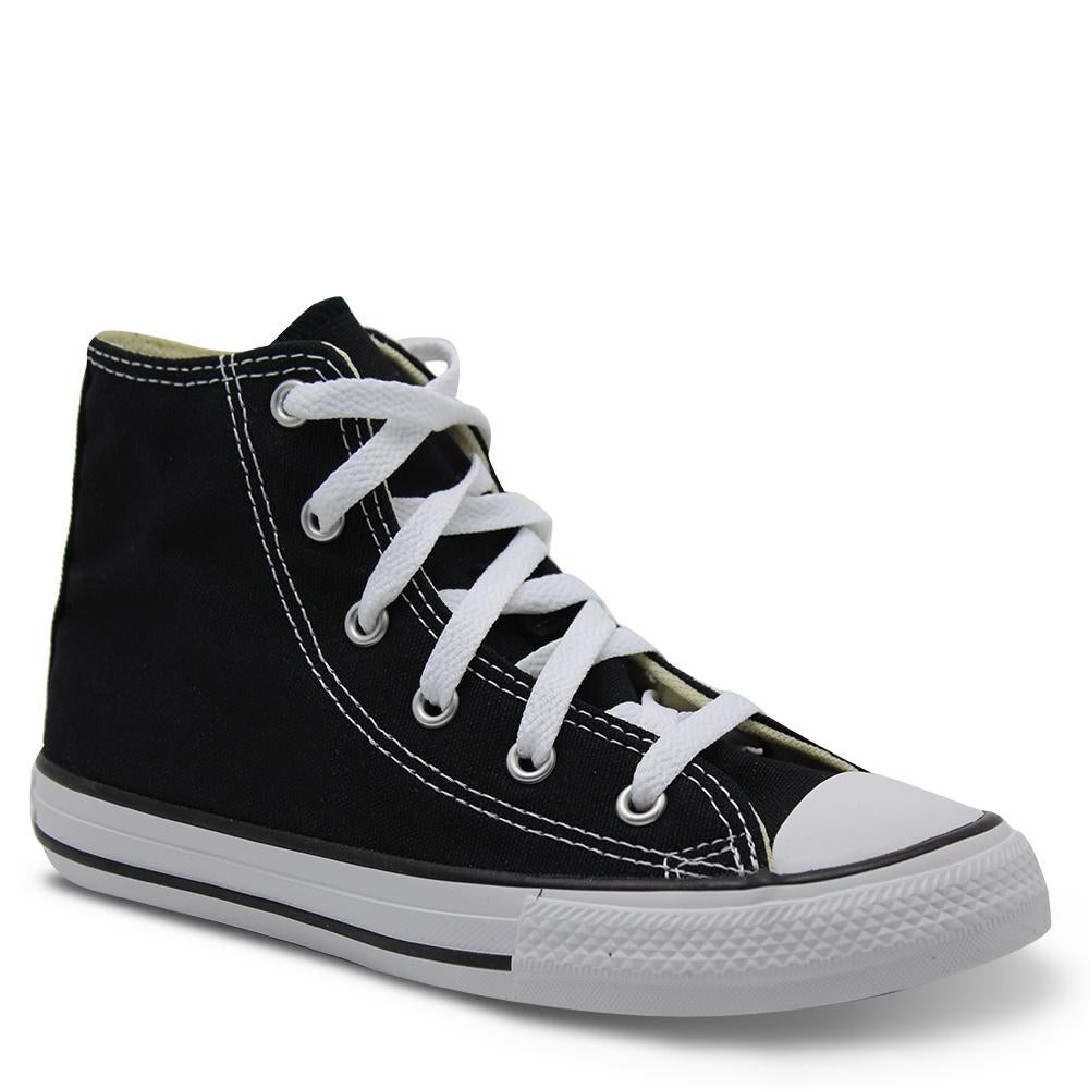 Converse All Star hi Kids Black Gym Boot
