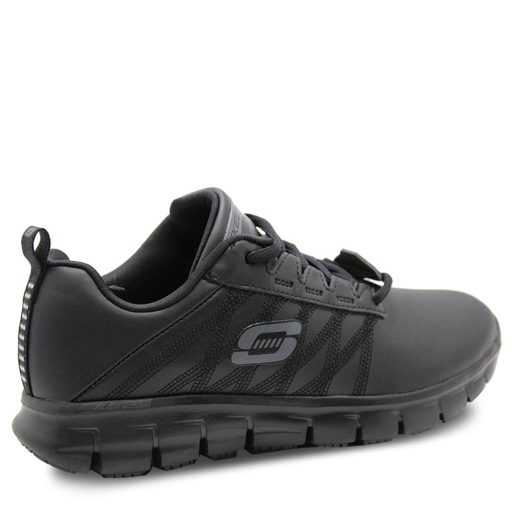Skechers Erath Black Womens Work shoe