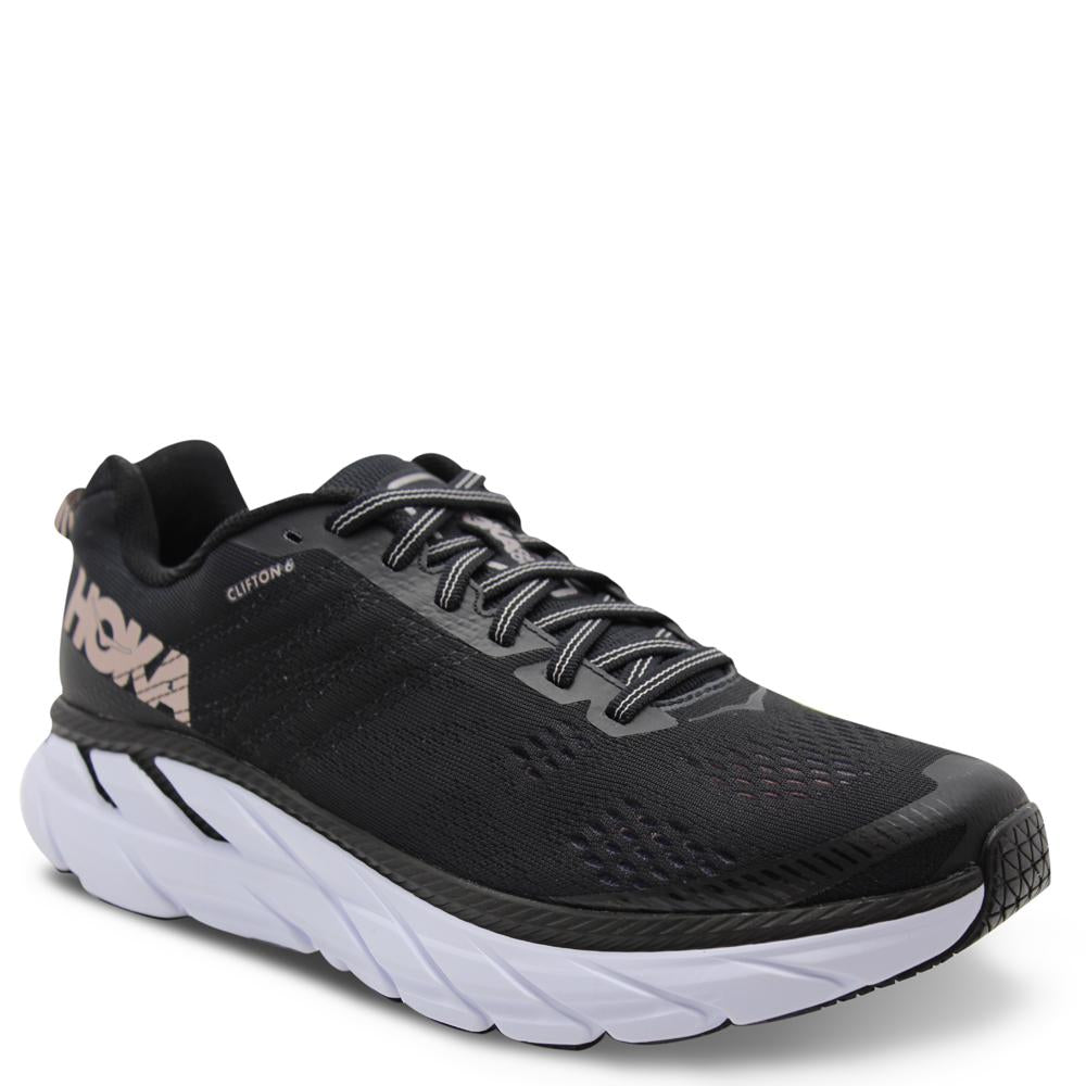 Hoka Clifton 6 Black/Rose Womens Runner