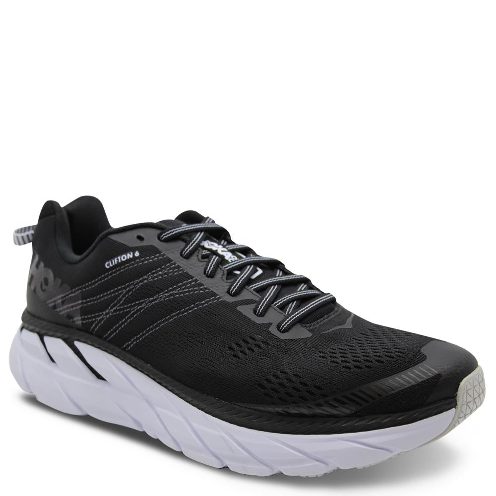 Hoka Clifton 6 Mens Black/White
