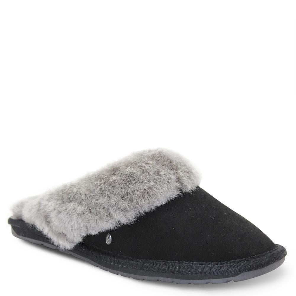 Emu Jolie Black/Charcoal Womens Slipper