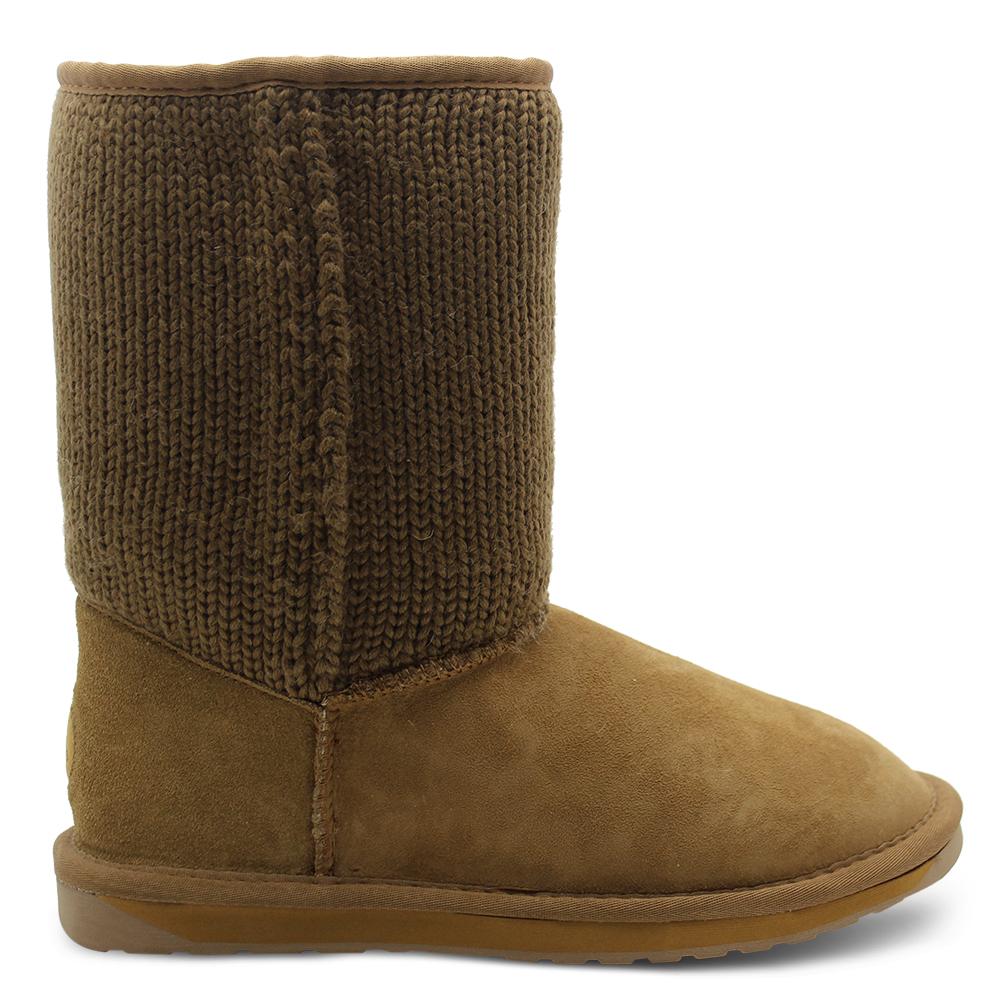 Emu Stinger lo Knit Chestnut Womens Ugg