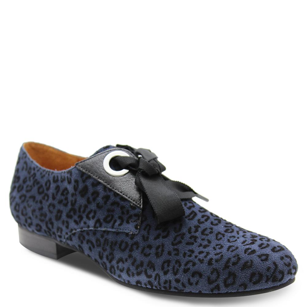 Mamzelle Zorka leopard Navy Lace Up