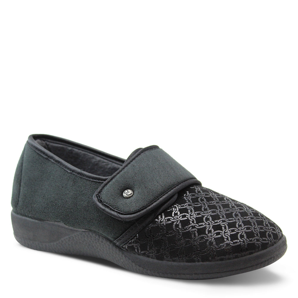 Devalverde 1109 Cadenas Black Women's Velcro Slipper