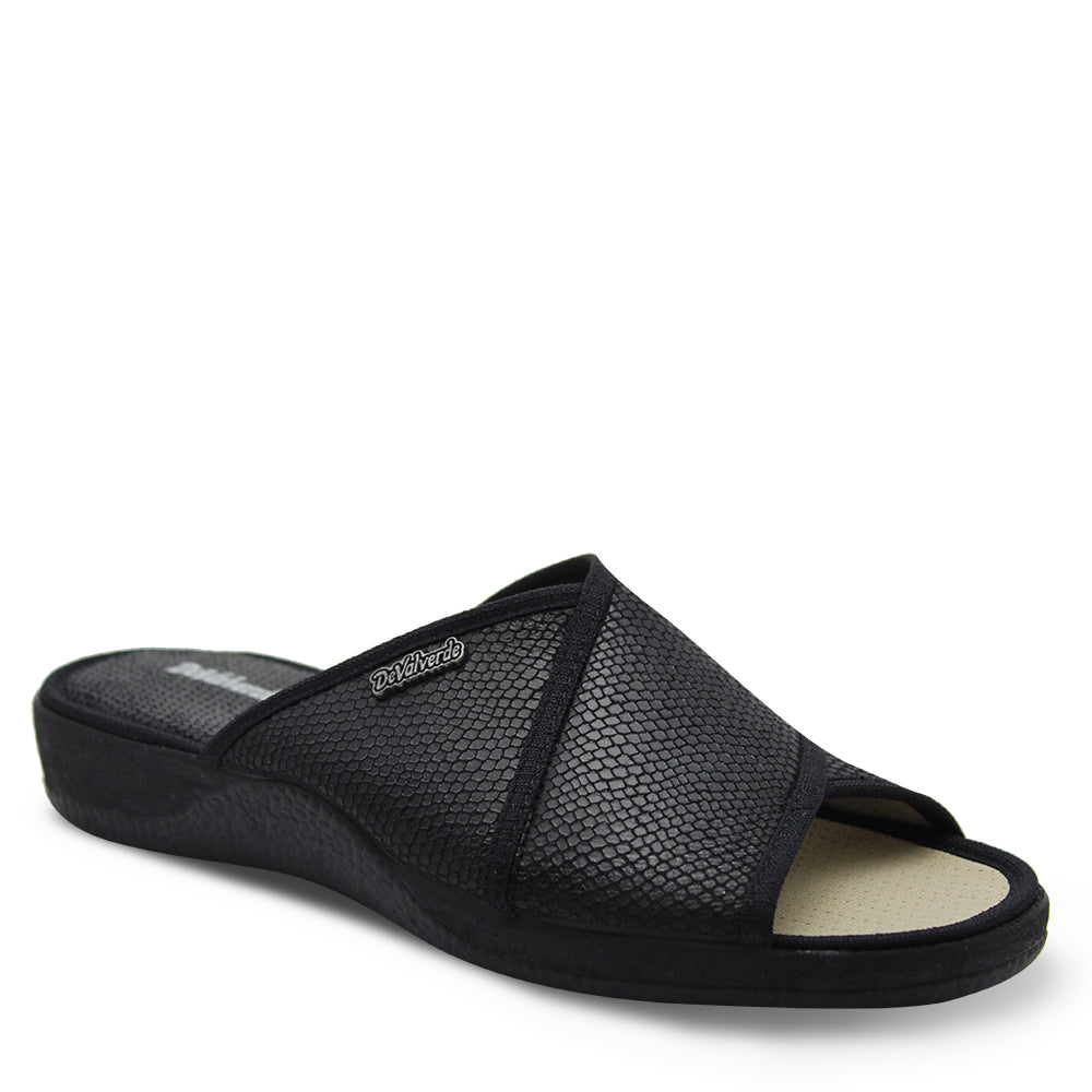 Devalverde 164 Womens Black Slides