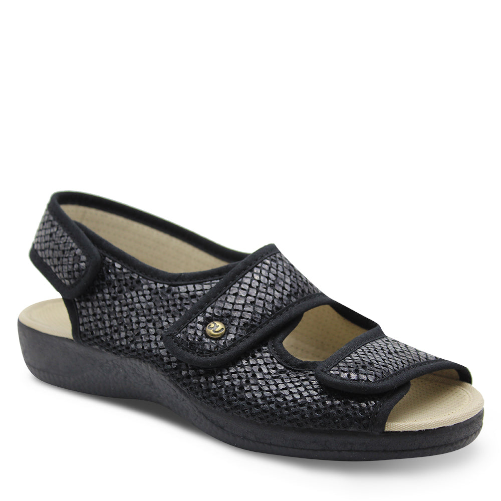 Devalverde 170 Women's Black Sandal