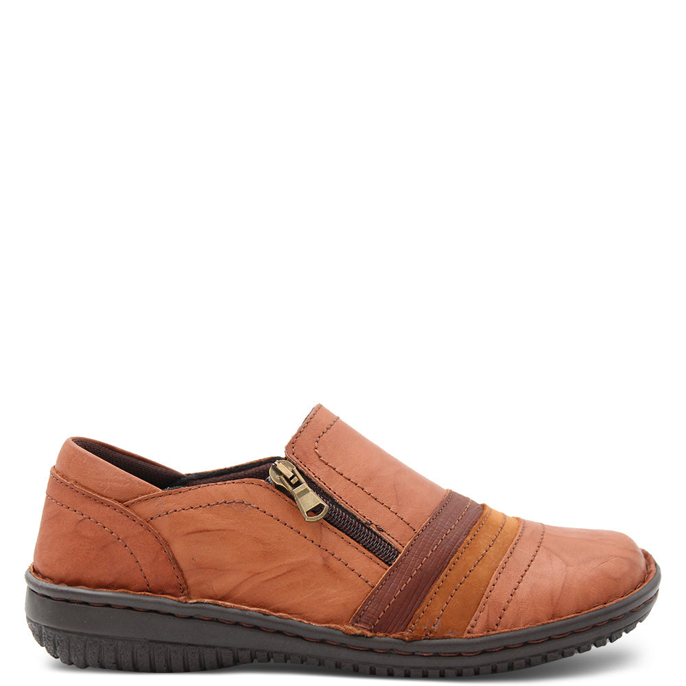 Cabello 5849-27 Womens Flat Casual Tan