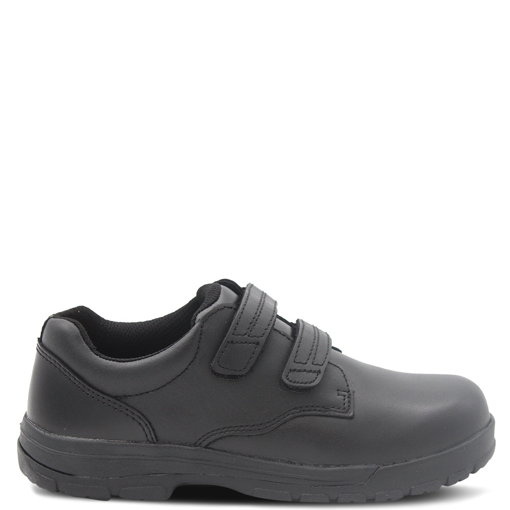 Ascent Academy Junior school shoes black