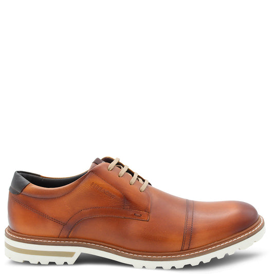 Ferracini Adriano Men's Dress Lace Up Shoes Tan