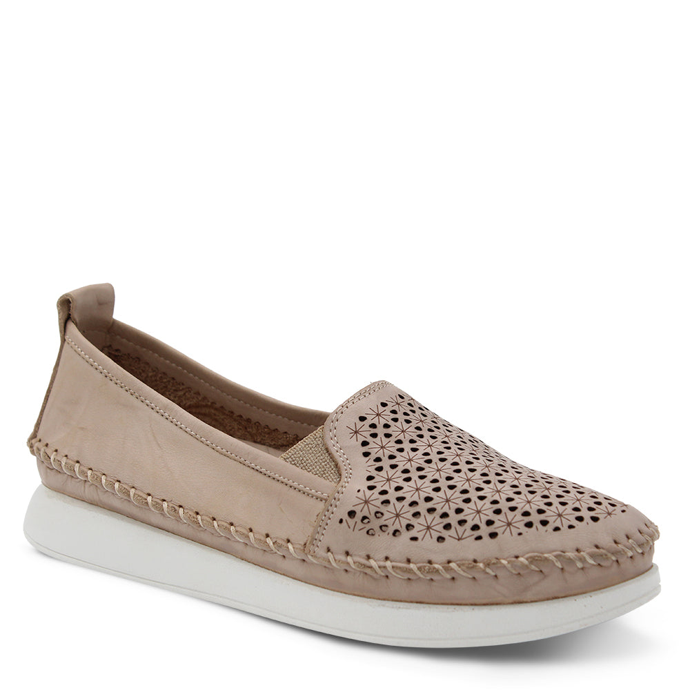 Sala Apache Women's Flat Slip On style Shoes Beige
