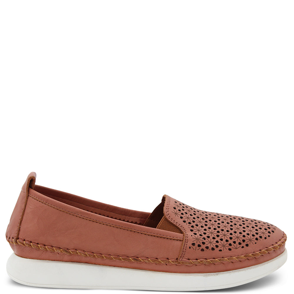Sala Apache Women's Flat Slip On style Shoes Tan