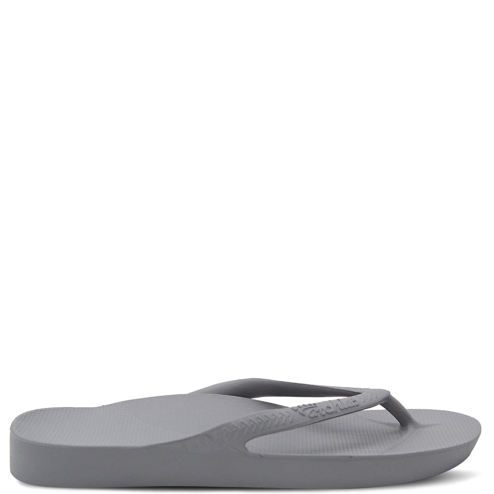 Archies Arch Support Thongs Grey