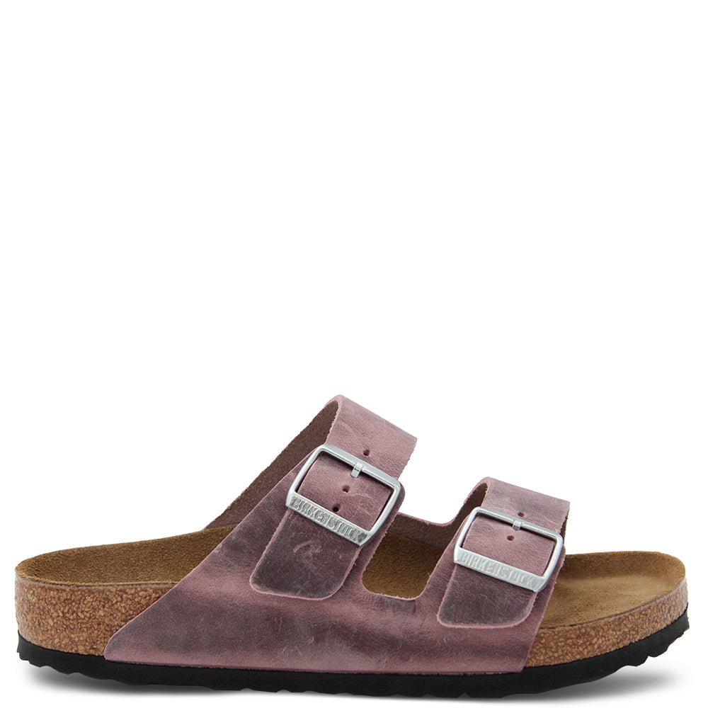 Arizona Lavender Oiled Leather Slides