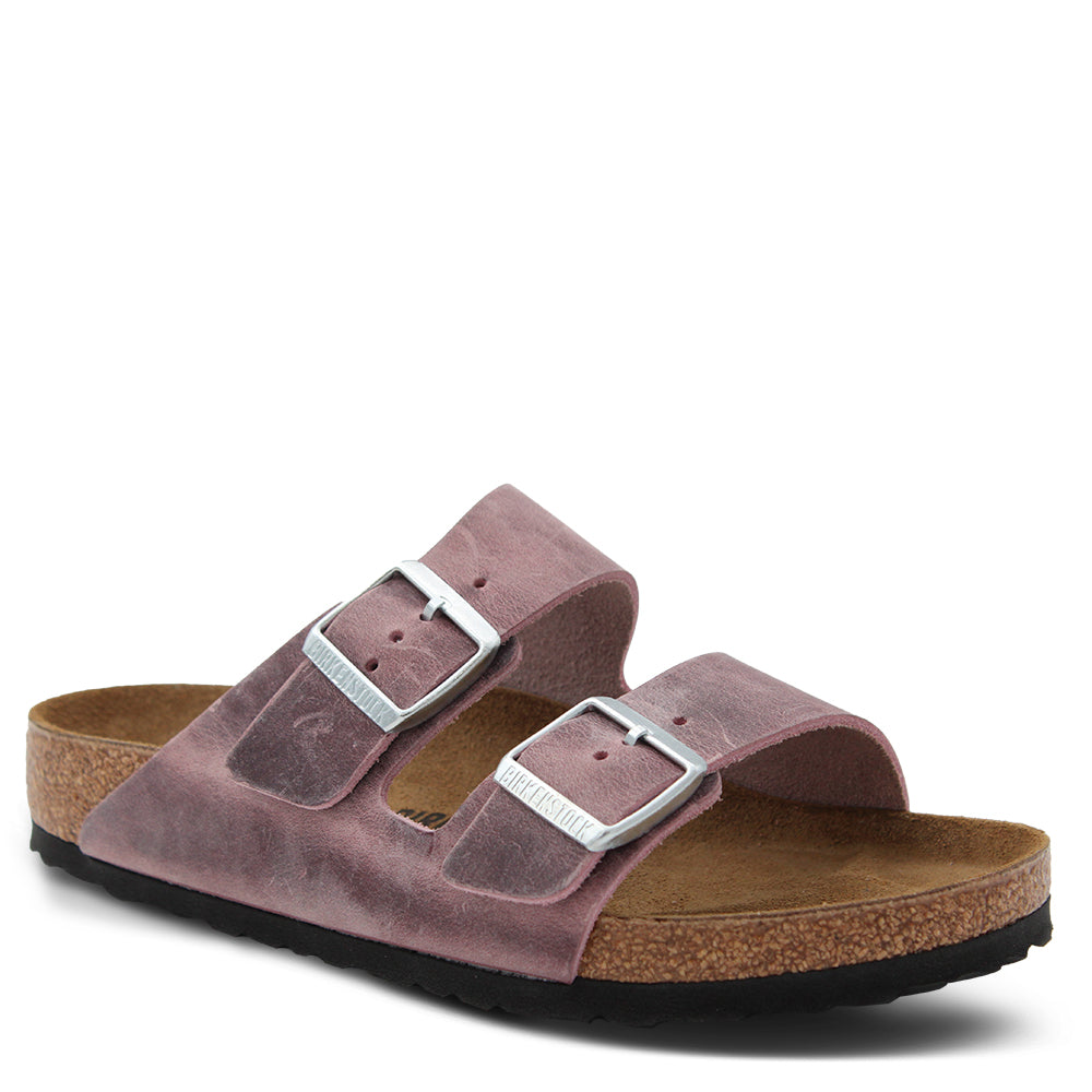 Arizona Lavender Oiled Leather Slides