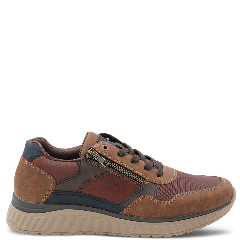Rieker  B0601 Mens Casual Sneakers Brown