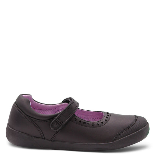 Clarks Blake School Shoes Black