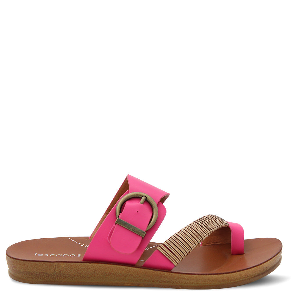 Los Cabos Bria womens flat slide pink