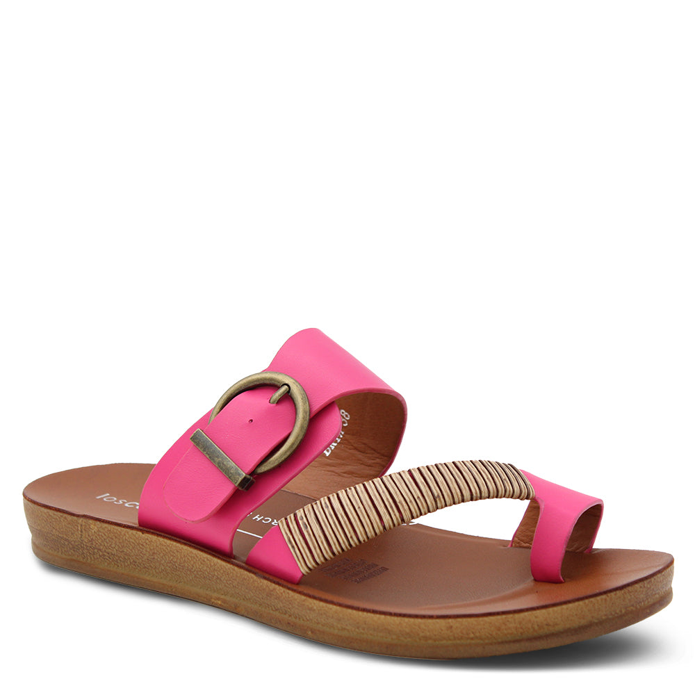 Los Cabos Bria womens flat slide pink