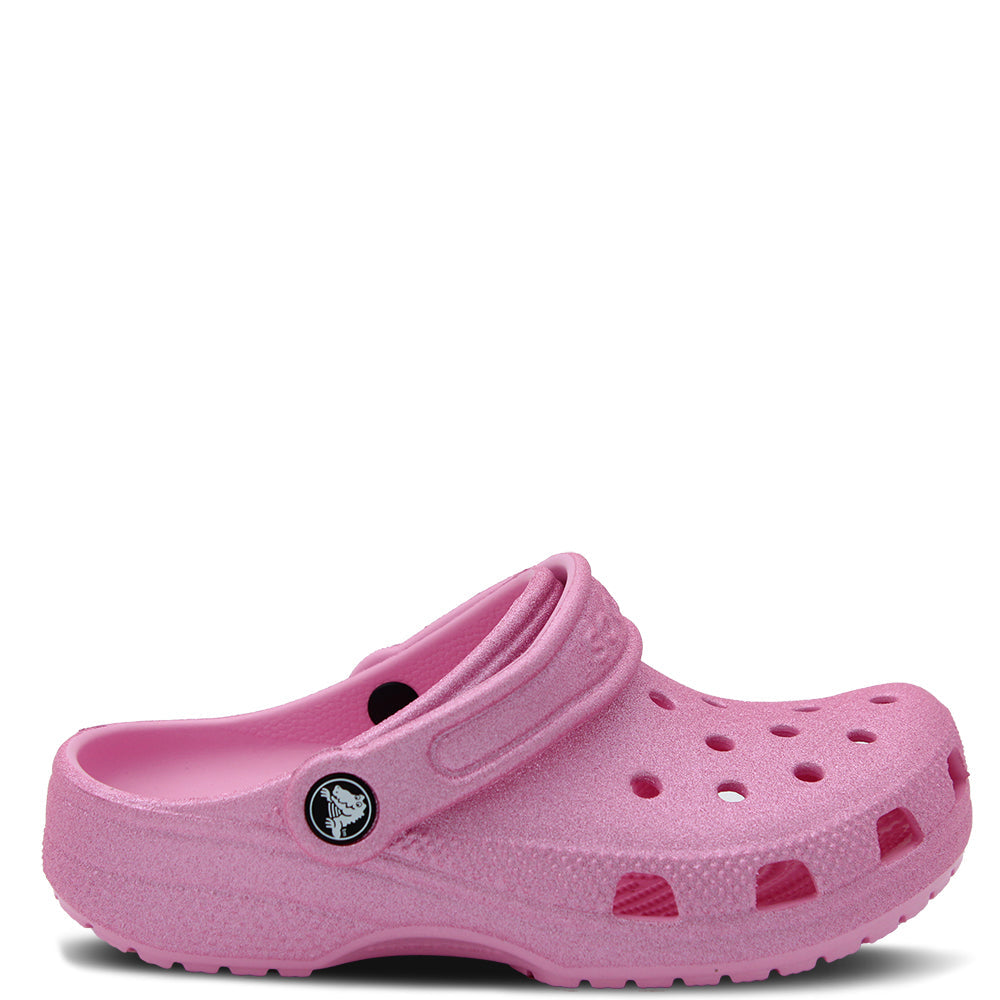 Crocs Classic Glitter Clogs For Kids