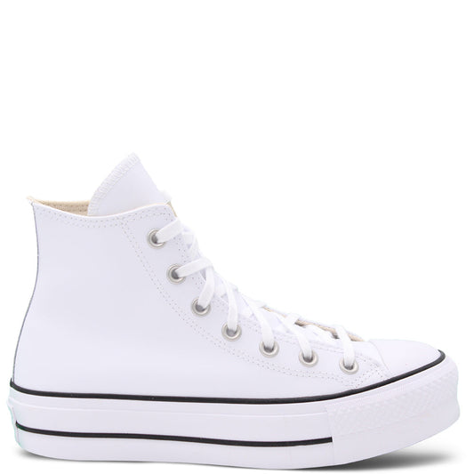 Converse Chuck Taylor Lift Leather Hi Top Sneakers White