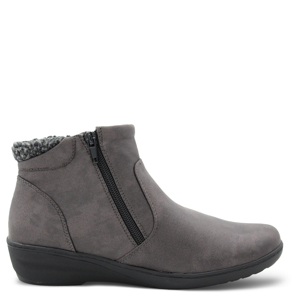 Bay Lane Castell Womens Flat Boots Grey