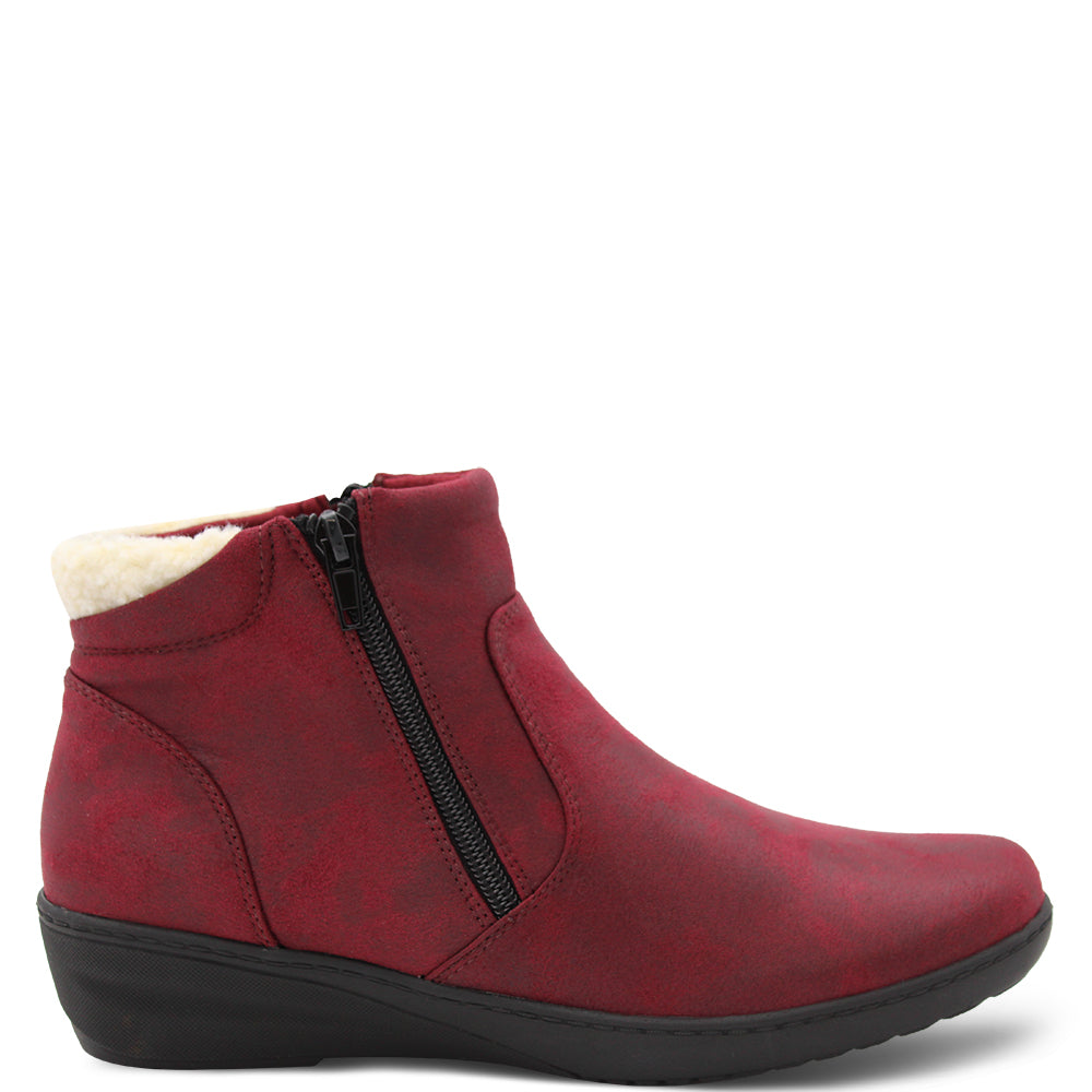 Bay Lane Castell Womens Flat Boots Wine
