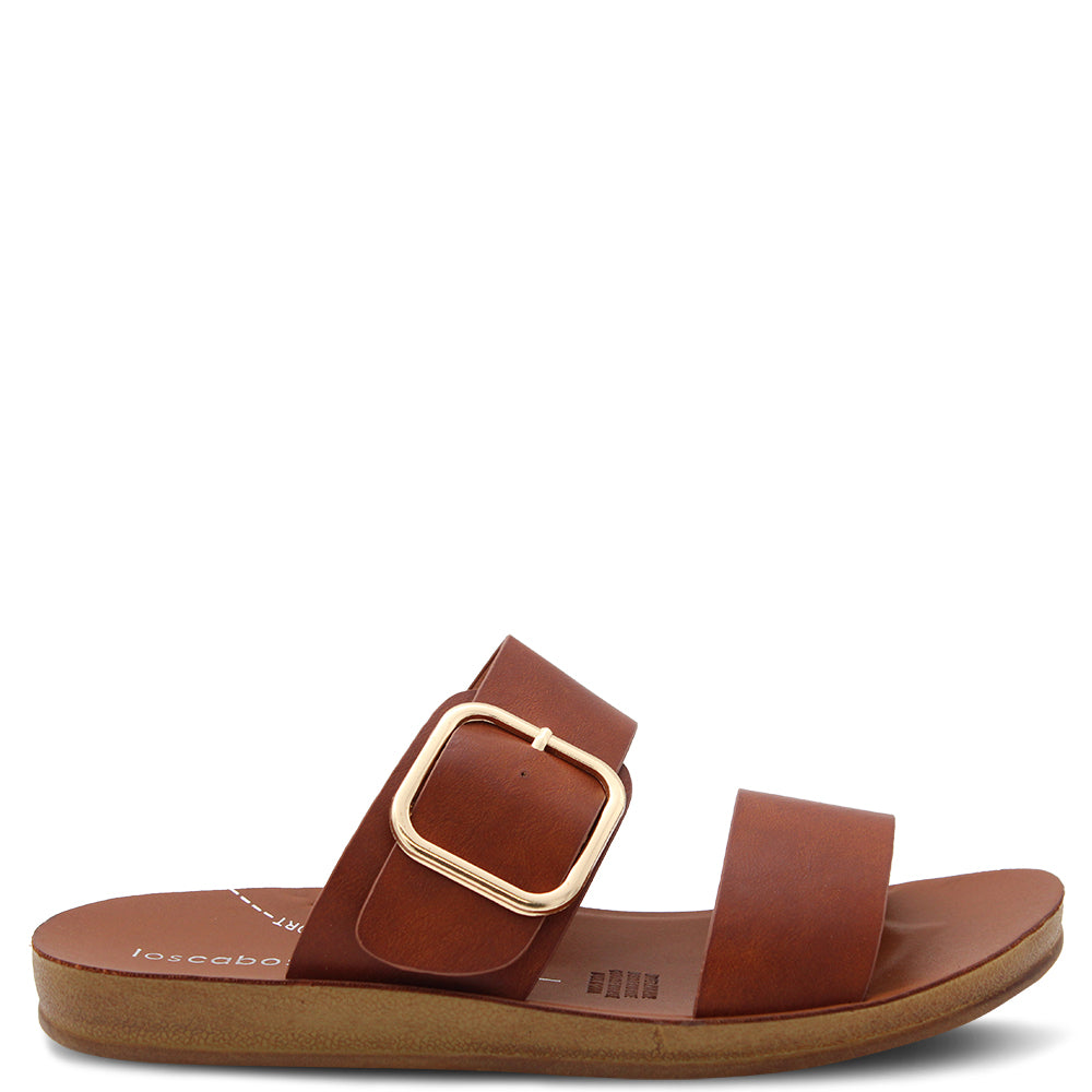 Los Cabos Doti Womens Slides Cognac