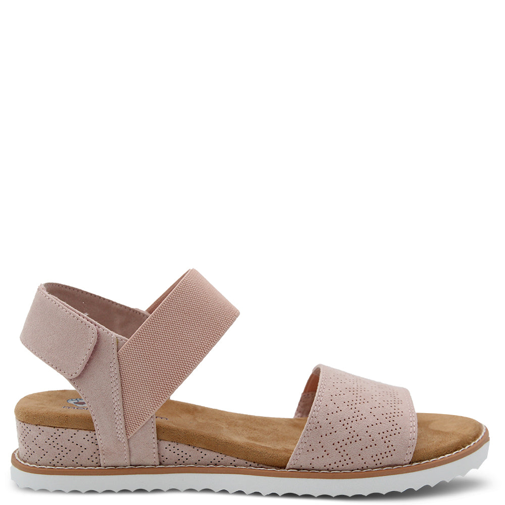 Skechers Desert Kiss Women Wedge Sandals blush