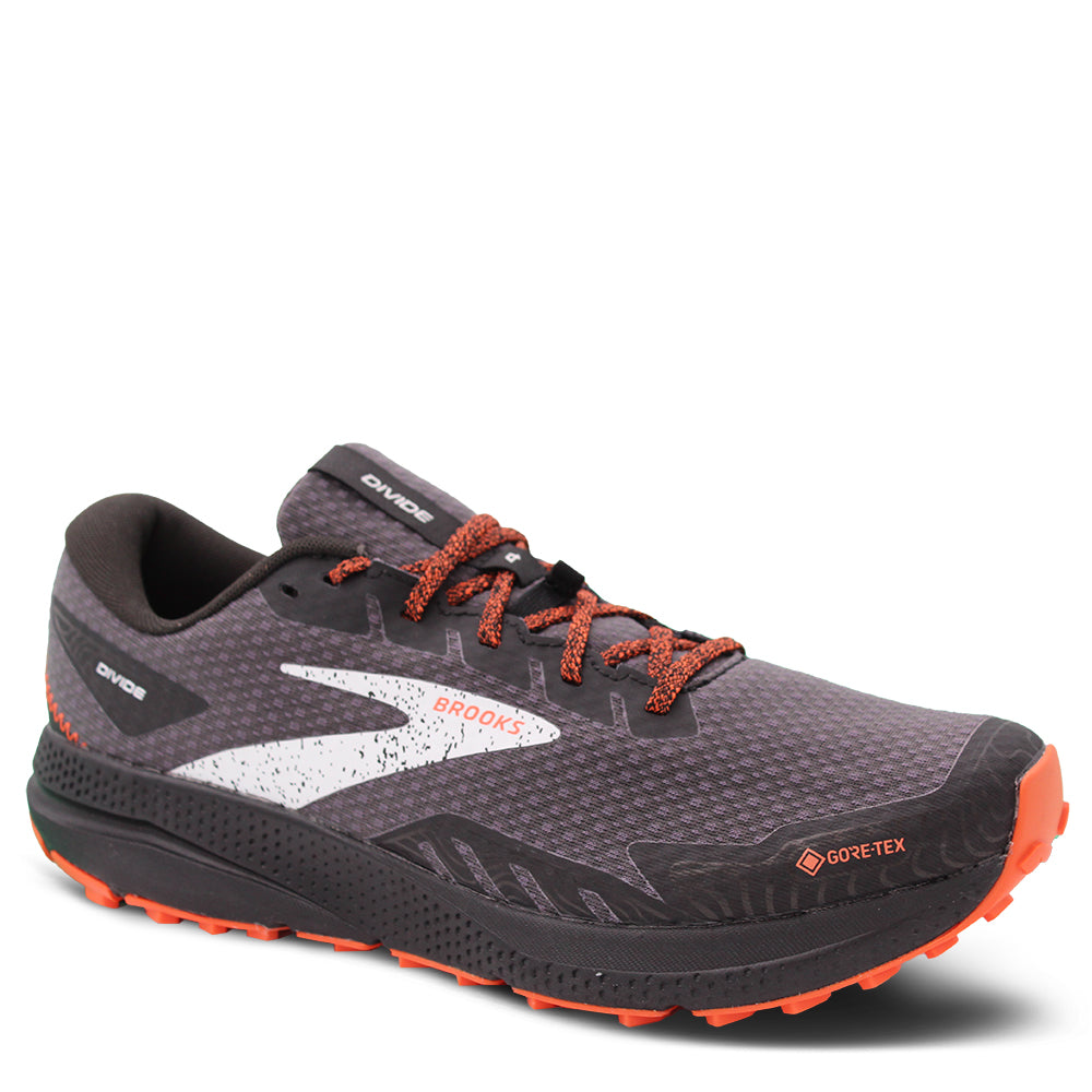 Brooks Divide 4 GTX Men' s Running Shoes Black Fire Red