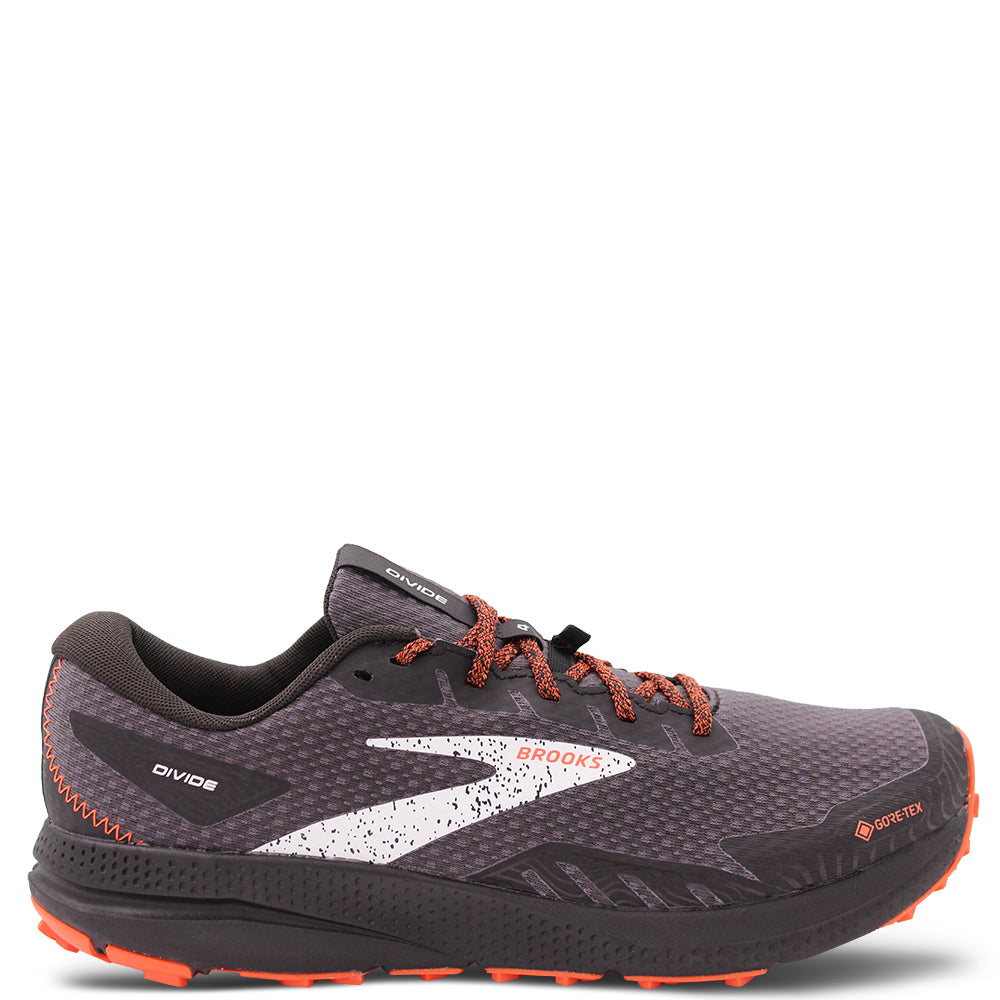 Brooks Divide 4 GTX Men' s Running Shoes Black Fire Red